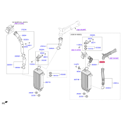 Шланг (патрубок) компресора 28266-2U200 Mobis
