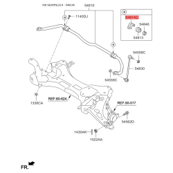 Втулка стабілізатора 54814-2S000 Mobis