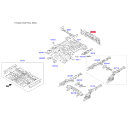Лонжерон підлоги багажника 65910-2S000 Mobis