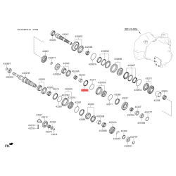 Синхронизатор, ступенчатая коробка передач 43384-39000 Mobis