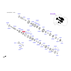 Кольцо синхронизатора, ступенчатая коробка передач 43394-26210 Mobis