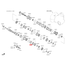 Синхронизатор, ступенчатая коробка передач 43386-39001 Mobis