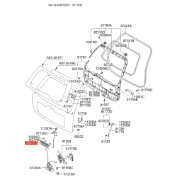 Ручка задней двери 81260-2E001 Mobis