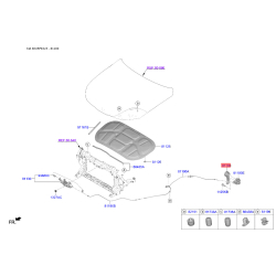 Ручка троса капота та її кріплення 81181-2B000WK Mobis