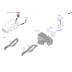 Решітка (клапан) багажника права 97510-2F200 Mobis