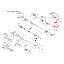 Чехол полуоси (пыльник) приводного вала правый 49542-F2300 Mobis