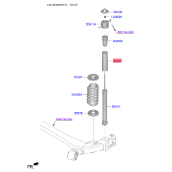 Пылезащитный комплект амортизатора 55316-F2000 Mobis