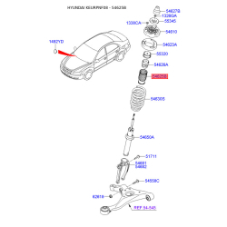 Пылезащитный комплект амортизатора 54628-3K050 Mobis