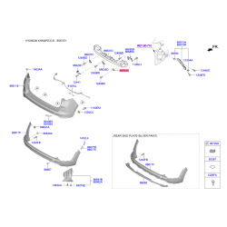 Кронштейн, буфер верхній 86633-D3100 Mobis