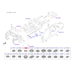 Заглушка кузова 17351-25000B Mobis
