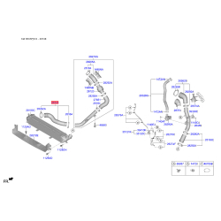 Заслонка (клапан) интеркулера 28253-2B780 Mobis