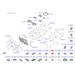 Заглушка кузова 71107-4A000 Mobis