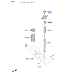 Пилозахисний комплект амортизатора 55326-F2000 Mobis