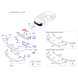 Кронштейн, буфер нижній 86635-2Y000 Mobis
