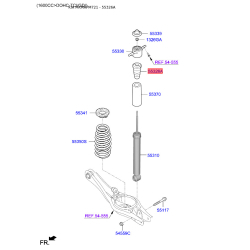Пылезащитный комплект амортизатора 55326-G3AA0 Mobis