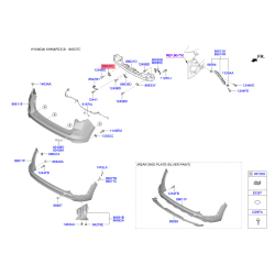 Кронштейн, буфер нижній 86637-D3100 Mobis