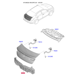 Лонжерон пола багажника 69100-F2700 Mobis
