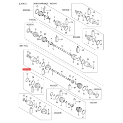 Чохол півосі (пильник) приводного валу правий 49606-2PA00 Mobis