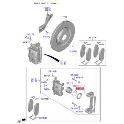 Чохол поршня супорта 58114-3J000 Mobis