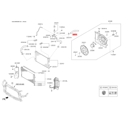 Шланг радіатора верхній 25411-3X600 Mobis