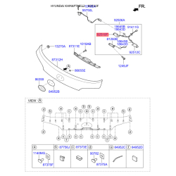 Фонарь освещения номерного знака левый 92510-2S000 Mobis