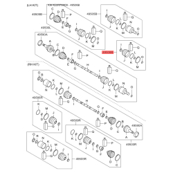 Чехол полуоси (пыльник) приводного вала левый 49506-2PA00 Mobis