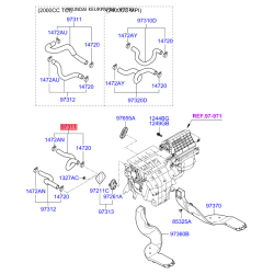 Шланг, теплообменник - отопление 97311-3K100 Mobis
