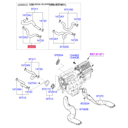 Шланг, теплообменник - отопление 97312-3K100 Mobis