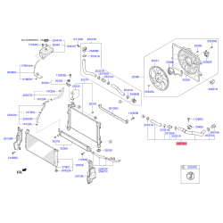 Шланг (патрубок) системи охолодження верхній 25414-E6000 Mobis