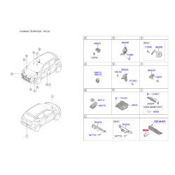 Центральна консоль комплектуючи 95110-2H0004X Mobis
