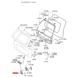 Замок крышки багажника 81230-1F000 Mobis