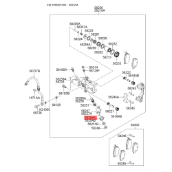Пружина, гальмівний супорт правий 58264-29300 Mobis