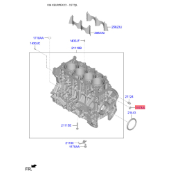 Заглушка двигателя 15734-20000 Mobis