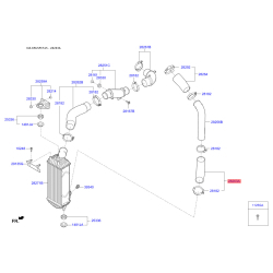 Шланг (патрубок) компресора 28263-2F700 Mobis