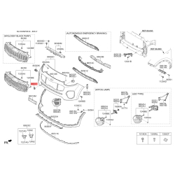 Облицювання / захисна накладка, буфер 86517-D9000 Mobis