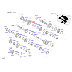 Підшипник голчастий КПП 43253-34160 Mobis