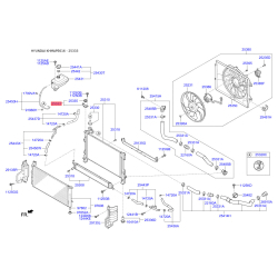Крепление радиатора верхнее 25333-C1000 Mobis