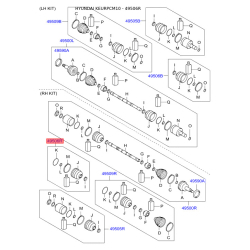 Чехол полуоси (пыльник) приводного вала правый 49606-2BA70 Mobis