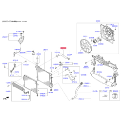 Шланг (патрубок) системы охлаждения верхний 25414-C5000 Mobis