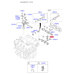 Регулирующий клапан, давление подачи топлива 35340-2G710 Mobis