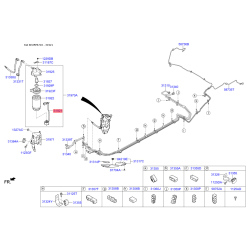 Датчик тиску, паливний бак 31921-2S050 Mobis