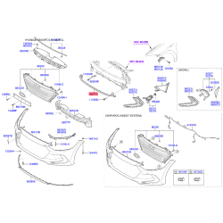 Усилитель бампера нижний 86571-F2000 Mobis