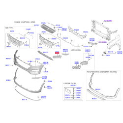 Корпус, противотуманная фара правый верхний 86526-D3530 Mobis