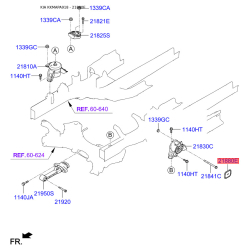 Болт кронштейна мотора 21880-C1000 Mobis