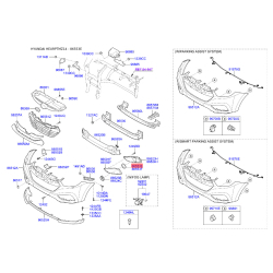 Корпус протитуманна фара лівий 86553-2Y000 Mobis