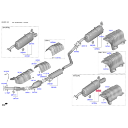 Подушка кріплення випускної системи 28760-H1010 Mobis