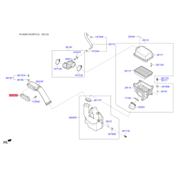Рукав повітрозабірника, повітряний фільтр 28213-F2000 Mobis