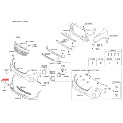 Кронштейн щитка номерного знаку 86519-2P500 Mobis