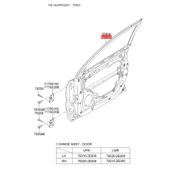 Двері, кузов ліві 76003-1F020 Mobis