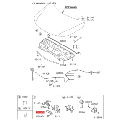 Замок капота 81150-2P000 Mobis